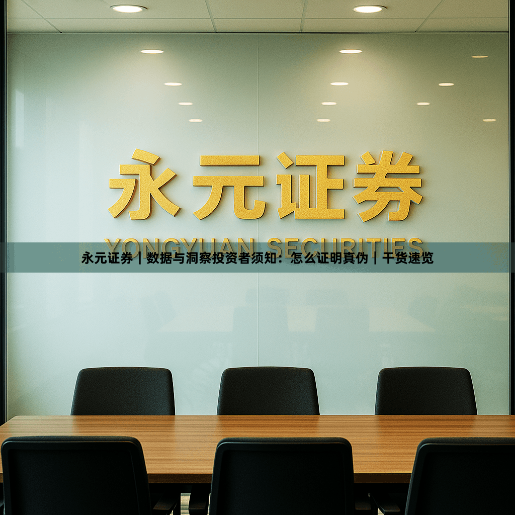 永元证券｜数据与洞察投资者须知：怎么证明真伪｜干货速览