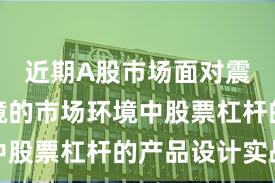 近期A股市场面对震荡市环境的市场环境中股票杠杆的产品设计实战